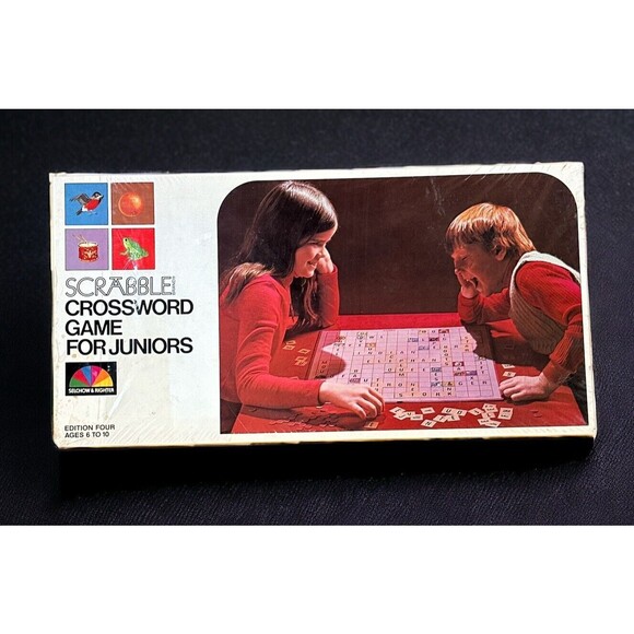 Vintage 1975 Scrabble Crossword Board Game‎ for Juniors Fourth Edition A NIB - Picture 3 of 3